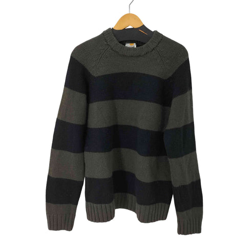 カーハート Carhartt シェットランドウール ボーダーニットセーター メンズ JPN:L
