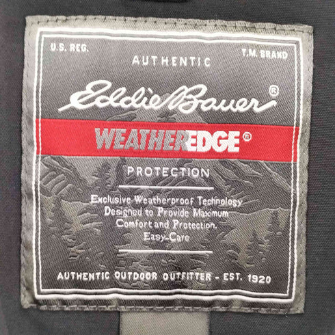 エディーバウアー Eddie Bauer 00s WEATHER EDGE 比翼 ダブルジップ ナイロンシェルジャケット メンズ import:XS