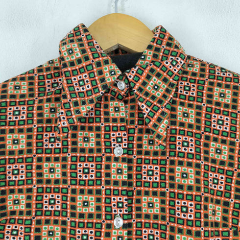 70S 総柄 L/S シャツ レディース