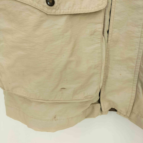 エディーバウアー Eddie Bauer 80s 黒タグ後期 袖切替 マルチポケット ナイロンジャケット メンズ import:XXL