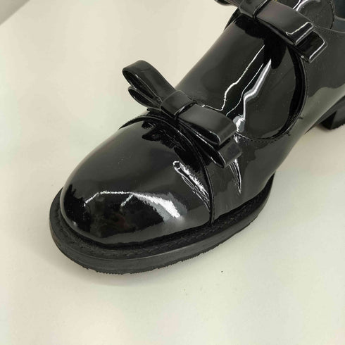 エナメル リボンモチーフ ローファー レディース JPN:23.5