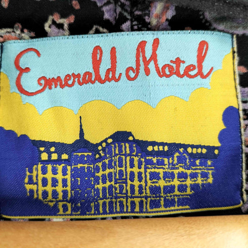エメラルドモーテル EMERALD MOTEL ペイズリー柄開襟シャツワンピース レディース