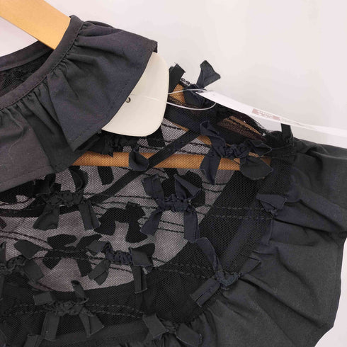 naokitomizuka RibbonTulleCollar リボン柄 シースルー レース 付け襟 レディース