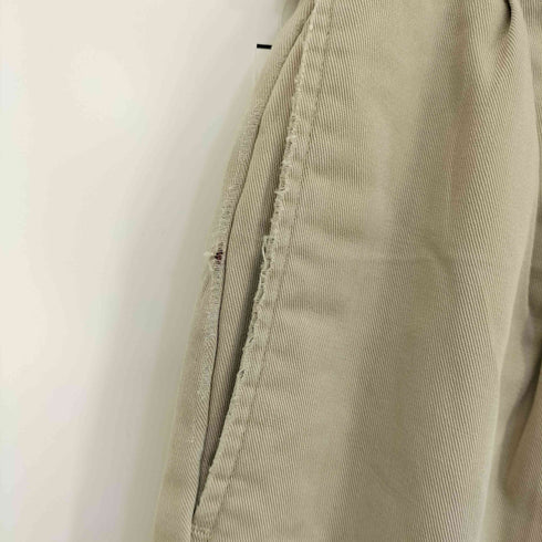 エルエルビーン L.L.Bean 00s DOUBLE L NATURAL FIT 裏地チェック ダブルフェイス コットン タック チノ メンズ W32 L30