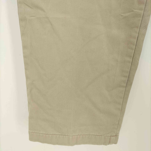 エルエルビーン L.L.Bean 00s DOUBLE L NATURAL FIT 裏地チェック ダブルフェイス コットン タック チノ メンズ W32 L30