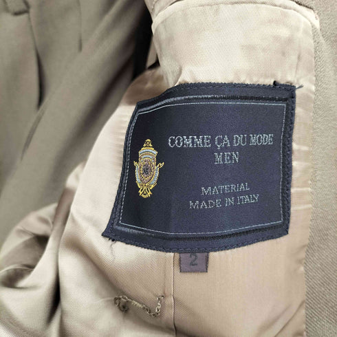コムサデモードメン COMME CA DU MODE MEN ピークドラペル ダブルウールテーラードジャケット セットアップ メンズ 2
