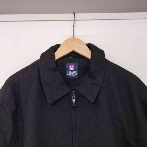 チャップス CHAPS 90S ウール混 裏地キルティング ジップアップジャケット メンズ import:XL