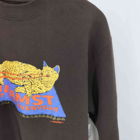 ビームスティー BEAMS T 別注 HIROTTON ART FOR EVERYDAY LOGO CREWNECK SWEAT アートプリント クルーネックスウェット トレーナー メンズ  XS
