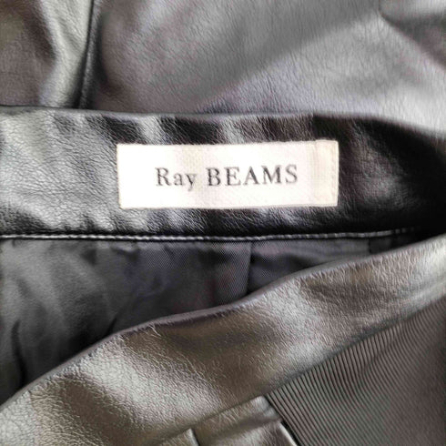 レイビームス Ray BEAMS フェイクレザー サイド リブ スカート レディース 1