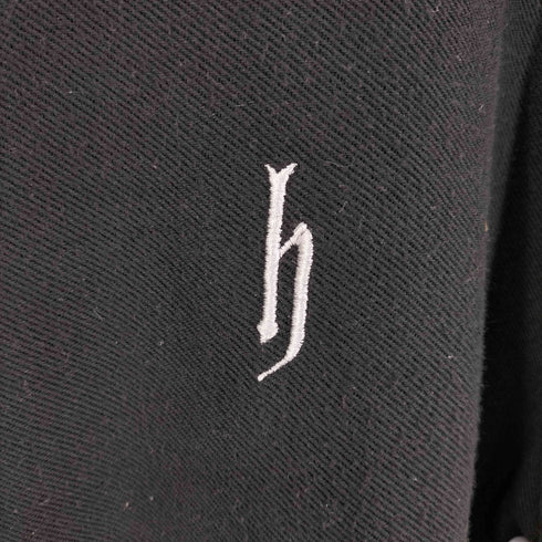 ディージェーホンダ DJ HONDA ロゴ刺繍 Vネック コットンポリ ロングスリーブTシャツ メンズ JPN:L