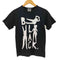 ブラックコムデギャルソン BLACK COMME des GARCONS 22ss 人型 ロゴプリント クルーネック 半袖Tシャツ メンズ JPN:XS