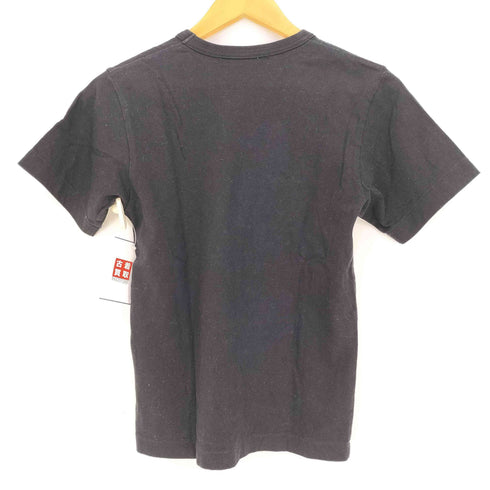 ブラックコムデギャルソン BLACK COMME des GARCONS 22ss 人型 ロゴプリント クルーネック 半袖Tシャツ メンズ JPN:XS