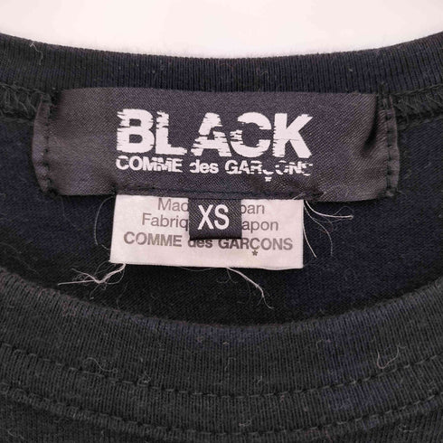 ブラックコムデギャルソン BLACK COMME des GARCONS 22ss 人型 ロゴプリント クルーネック 半袖Tシャツ メンズ JPN:XS