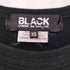 ブラックコムデギャルソン BLACK COMME des GARCONS 22ss 人型 ロゴプリント クルーネック 半袖Tシャツ メンズ JPN:XS