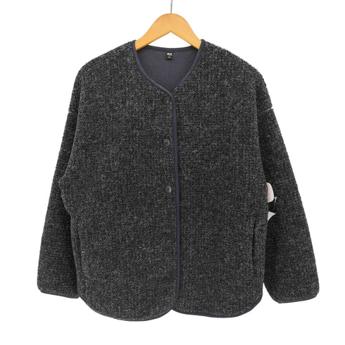 ユニクロ UNIQLO ボアフリース リラックス カーディガン レディース JPN:M