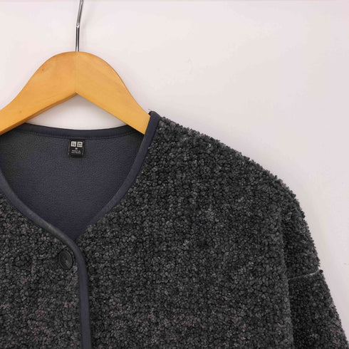 ユニクロ UNIQLO ボアフリース リラックス カーディガン レディース JPN:M