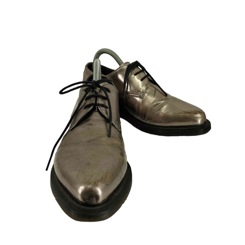 ドクターマーチン Dr.Martens シルバーメタリック 3ホール オックスフォードシューズ メンズ 39