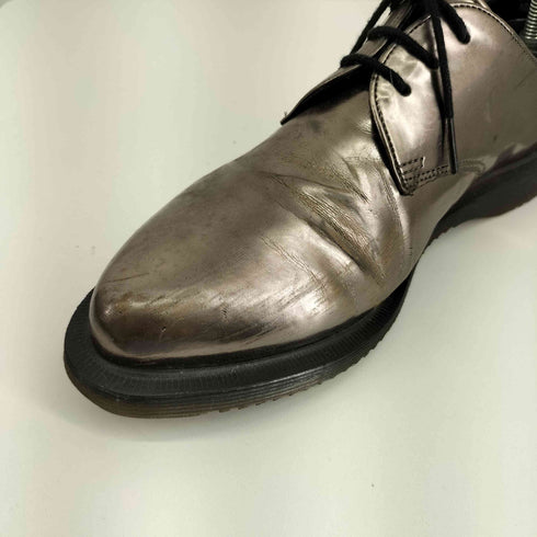 ドクターマーチン Dr.Martens シルバーメタリック 3ホール オックスフォードシューズ メンズ 39