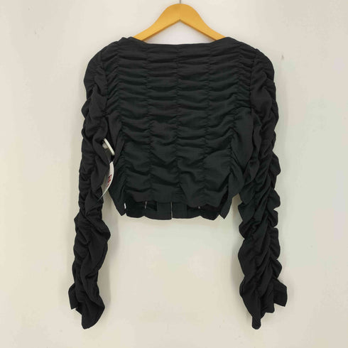 マウジー moussy 24ss SHIRRING CROP トップス レディース FREE