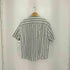 バナナリパブリック BANANA REPUBLIC OVERSIZED FIT LINEN ストライプ リネンシャツ メンズ import:L