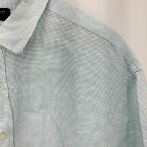 バナナリパブリック BANANA REPUBLIC OVERSIZED FIT LINEN チェック リネンシャツ メンズ import:L
