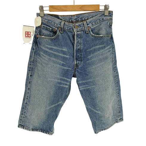 リーバイス Levis 00S USA製 501 ボタン裏刻印553 紙パッチ 5ポケット ボタンフライ デニム ハーフ パンツ 2000年製 メンズ W32L32