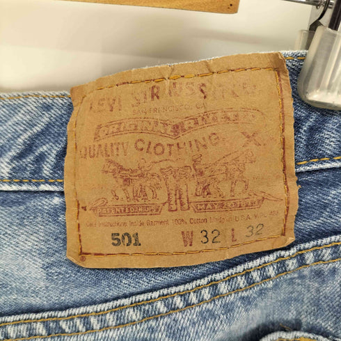 リーバイス Levis 00S USA製 501 ボタン裏刻印553 紙パッチ 5ポケット ボタンフライ デニム ハーフ パンツ 2000年製 メンズ W32L32