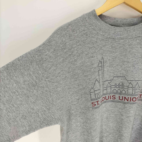 フルーツオブザルーム FRUIT OF THE LOOM 90S メキシコ製 駅 ステーション ドット プリント 裏起毛 スウェット トレーナー メンズ import:M