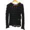 コムデギャルソン COMME des GARCONS 23ss STAND スタンド ラメ糸 シアー テープ ローゲージ ニット レディース JPN:S