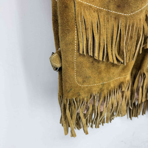 leather cie スウェード フリンジジャケット メンズ JPN:M