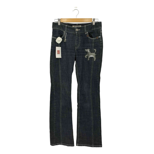 sarahbrand ドッグスタッズ フレアデニム ブーツカットパンツ y2k レディース