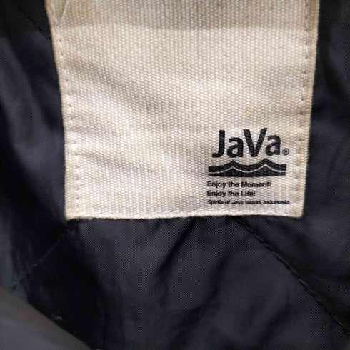 ジャバ JaVa リブタートル フェイク レザー オーバーサイズ ジャケット レディース L