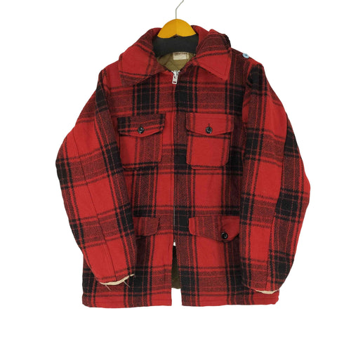 メルトン melton 90S USA製 チェックCPOジャケット メンズ import:M