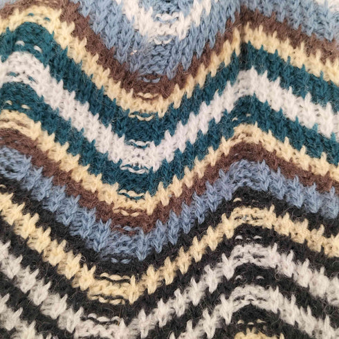 ミッソーニ MISSONI ウェーブデザイン ニットキャップビーニー レディース