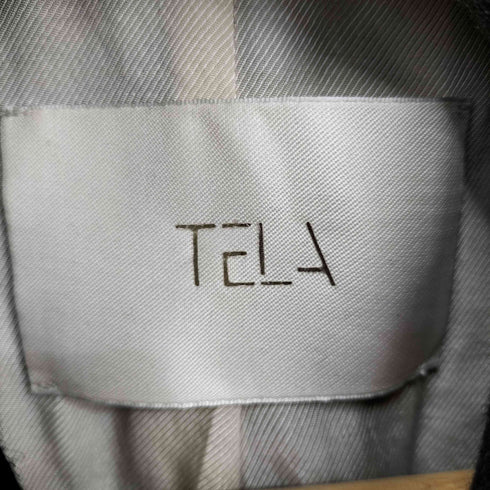 テラ TELA ウール混ダブルブレストチェスターコート レディース 40