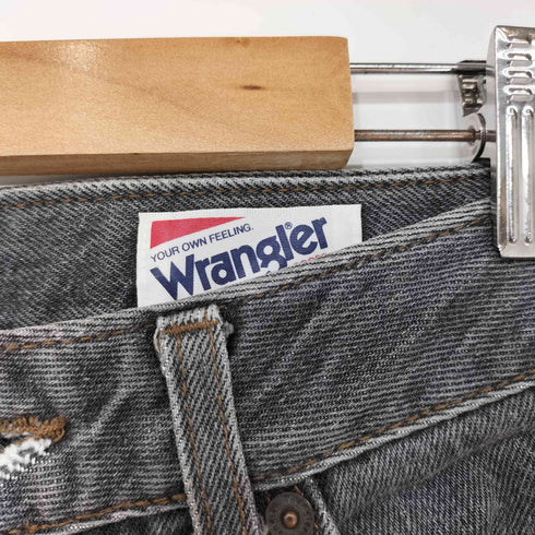 ラングラー Wrangler 90-00S 先染め ブラックデニムパンツ メンズ 31