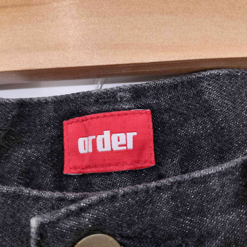 オーダー order Loose denim pants one wash BLACK メンズ V