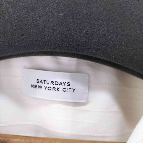 サタデーズニューヨークシティ Saturdays NYC Canty Dobby Stripe SS Shirt オープンカラーシャツ メンズ import:M
