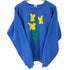 80S FRUIT OF THE LOOM ボディ USA製 水仙 フラワー プリント 裏起毛 ラグランスリーブ スウェット メンズ import:XL
