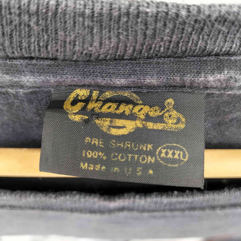 チェンジズ CHANGES 90s USA製 ABOVE THE RIM アーティスト ラメプリント Tシャツ カットソー メンズ XXXL