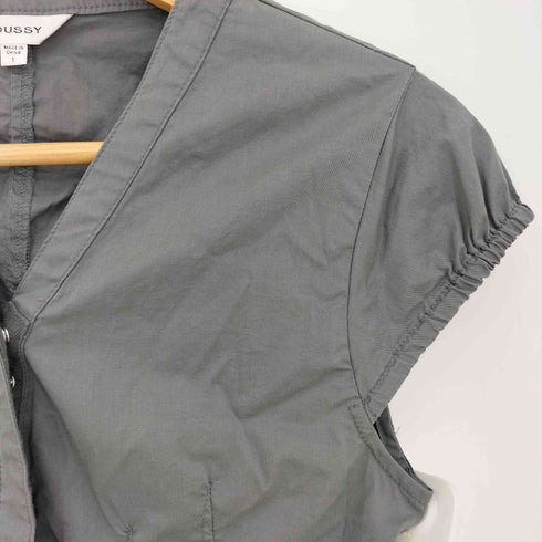 マウジー moussy 25ss CAPSLEEVE BUTTON シャツ レディース JPN:1