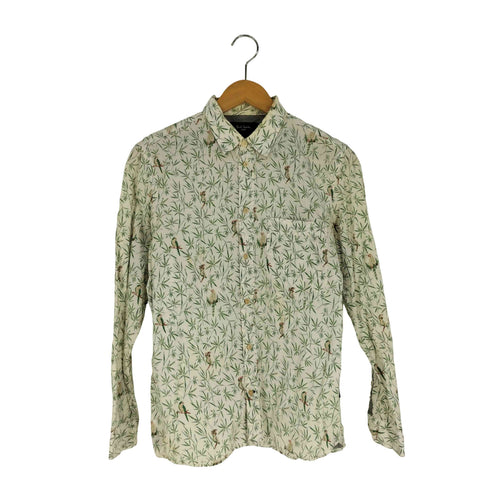 ポールスミスロンドン Paul Smith LONDON 笹 鳥 コットン アートシャツ メンズ import:S