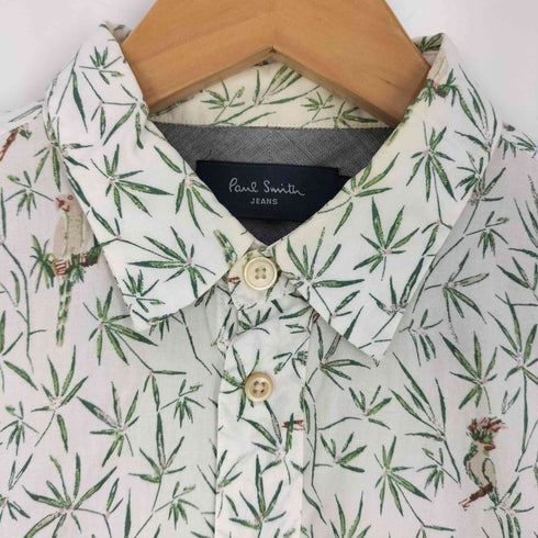 ポールスミスロンドン Paul Smith LONDON 笹 鳥 コットン アートシャツ メンズ import:S
