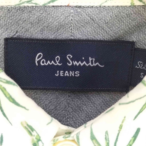ポールスミスロンドン Paul Smith LONDON 笹 鳥 コットン アートシャツ メンズ import:S