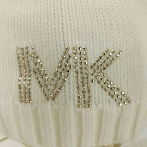 マイケルマイケルコース Michael Michael Kors ラインストーン MKロゴ ニットビーニー レディース