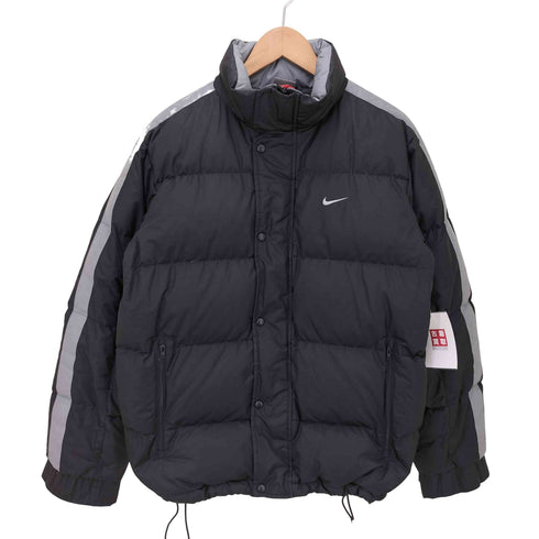ナイキ NIKE 00s スウォッシュロゴ ダウンジャケット 裾ドローコード メンズ JPN:S