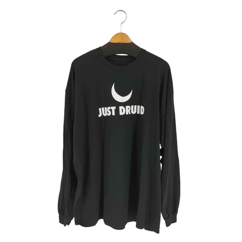 L/S JUST DRUID プリントクルーネックTシャツ メンズ