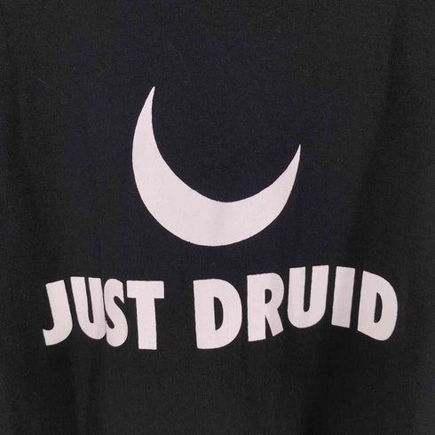 L/S JUST DRUID プリントクルーネックTシャツ メンズ