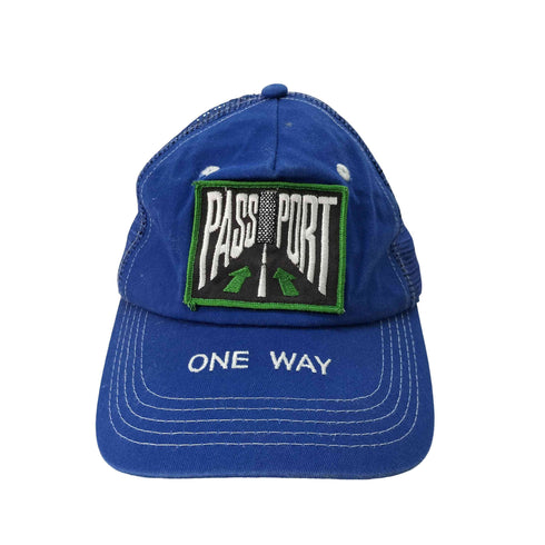 パスポート PASSPORT ONE WAY ワッペン メッシュキャップ メンズ FREE
