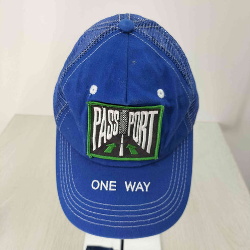 パスポート PASSPORT ONE WAY ワッペン メッシュキャップ メンズ FREE